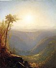 Sanford Robinson Gifford A Gorge in the Mountains painting